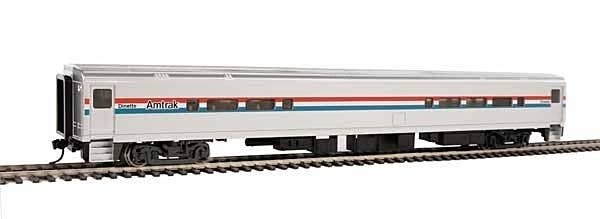 85′ Horizon Cafe/Club Food Service Car - Ready to Run -- Amtrak(R) (Phase III Equal Red, White,, HO, WalthersMainline 31050