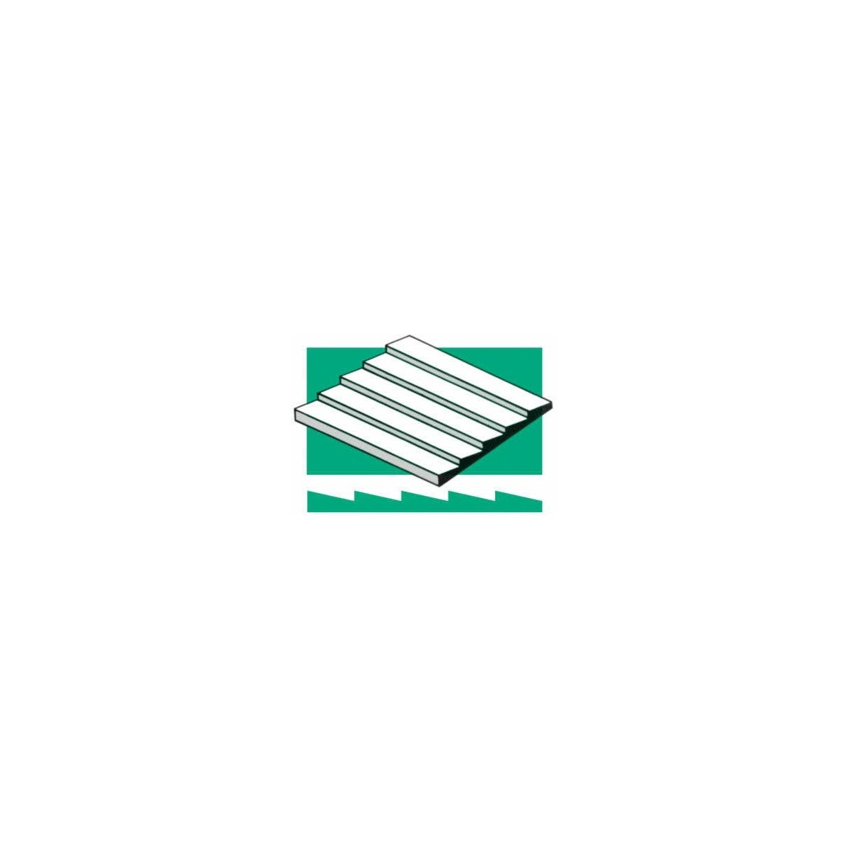 Styrene Siding Clapboard .040x6x12` -- .100` Spacing, ALL, Evergreen Scale Models 4101