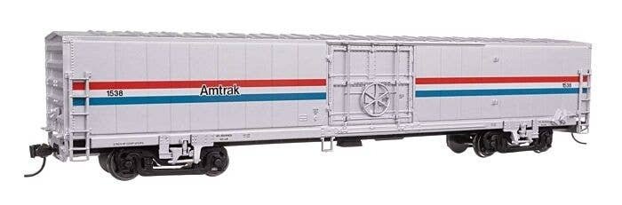 60′ Thrall Material Handling Car MHC-2 - Ready To Run -- Amtrak Phase III 1538, HO, WalthersMainline 31103