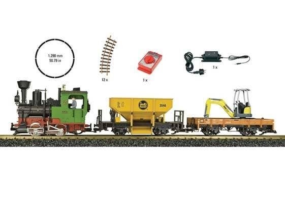Work Train Starter Set -- With Steam & Sound 120V, G, LGB 72403