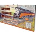 Daylight Special - Standard DC -- Southern Pacific 4-8-4 GS-4, 3 Cars 81 x 45′ E-Z Track Oval,, HO, Bachmann Industries 776