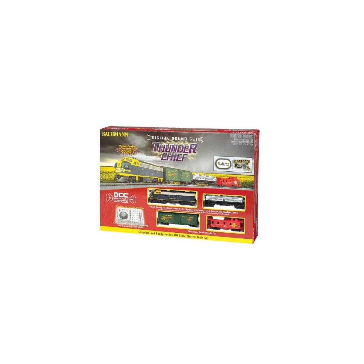 Thunder Chief Train Set -- Santa Fe, HO, Bachmann Industries 826