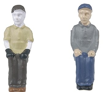 Engineer & Fireman Figure Sets (Press Fit or Glue for All BLI Engines) -- Style C & H pk, HO, Broadway Limited Imports 1005