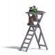 Hunter in Raised Stand - Action Set -- Seated Hunter with Binoculars, Wooden Hunting Stand, HO, Busch Gmbh & Co Kg 7957
