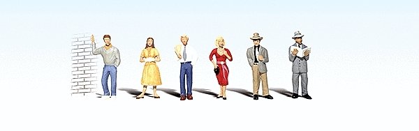 Scenic Accents(R) -- Pedestrians pkg(6), HO, Woodland Scenics 1821