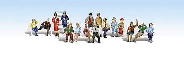 Scenic Accents(R) -- Passengers pkg(16), HO, Woodland Scenics 1908