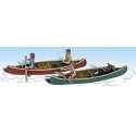 Scenic Accents(R) -- Canoers w/2 Canoes, HO, Woodland Scenics 1918