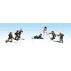 Scenic Accents(R) -- Snowball Fight Participants pkg(6), HO, Woodland Scenics 1894
