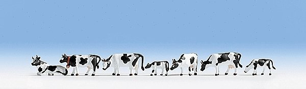 Cows -- Black & White pkg(7), HO, Noch Gmbh & Co 15721