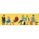 Passengers -- Seated pkg(6), HO, Preiser Kg 10506