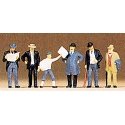 1900s Figures -- Men Passengers, HO, Preiser Kg 12133