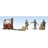 Scenic Accents(R) Figures -- Workers with Forklift, N, Woodland Scenics 2192