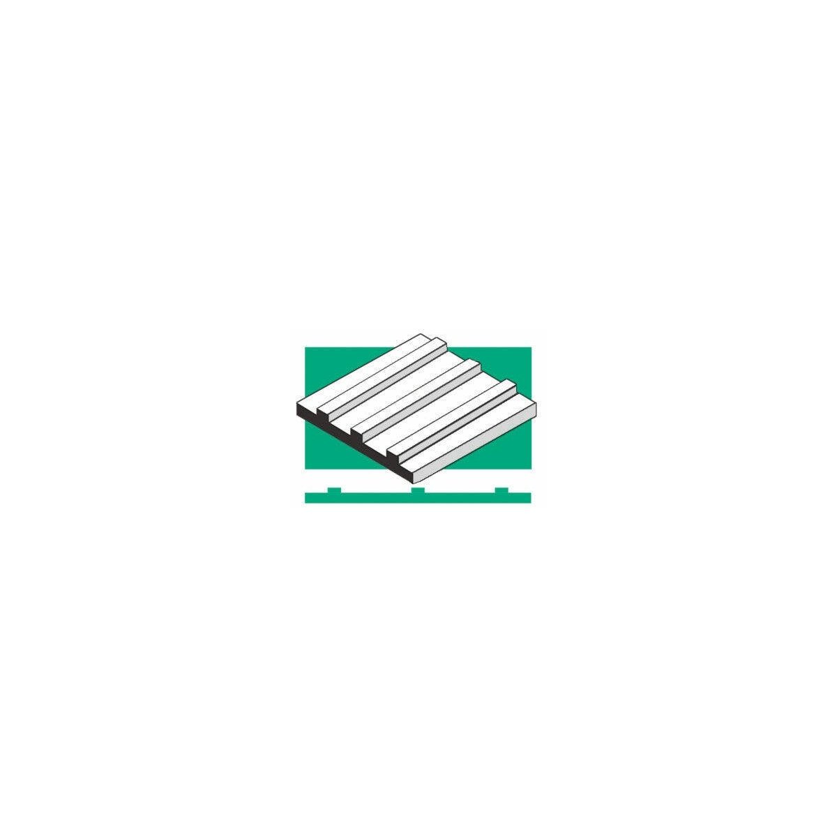 Board & Batten -- .100′ .25cm, ALL, Evergreen Scale Models 4543