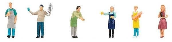 Market Sellers -- pkg(6), HO, Faller Gmbh 151641