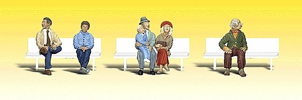 Scenic Accents(R) Figures -- Passengers pkg(6), N, Woodland Scenics 2190