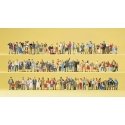 Pedestrians - Bulk Set -- On Streets & Squares, HO, Preiser Kg 13002