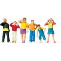 Pedestrians -- Children, pkg(6), O, Preiser Kg 65356
