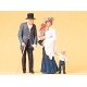 Old Man, Young Woman & Two Children, G, Preiser Kg 45066