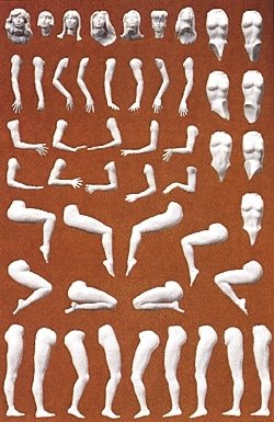 Customizing Figure Sets -- `Eve` Female Figures pkg(6), G, Preiser Kg 45901