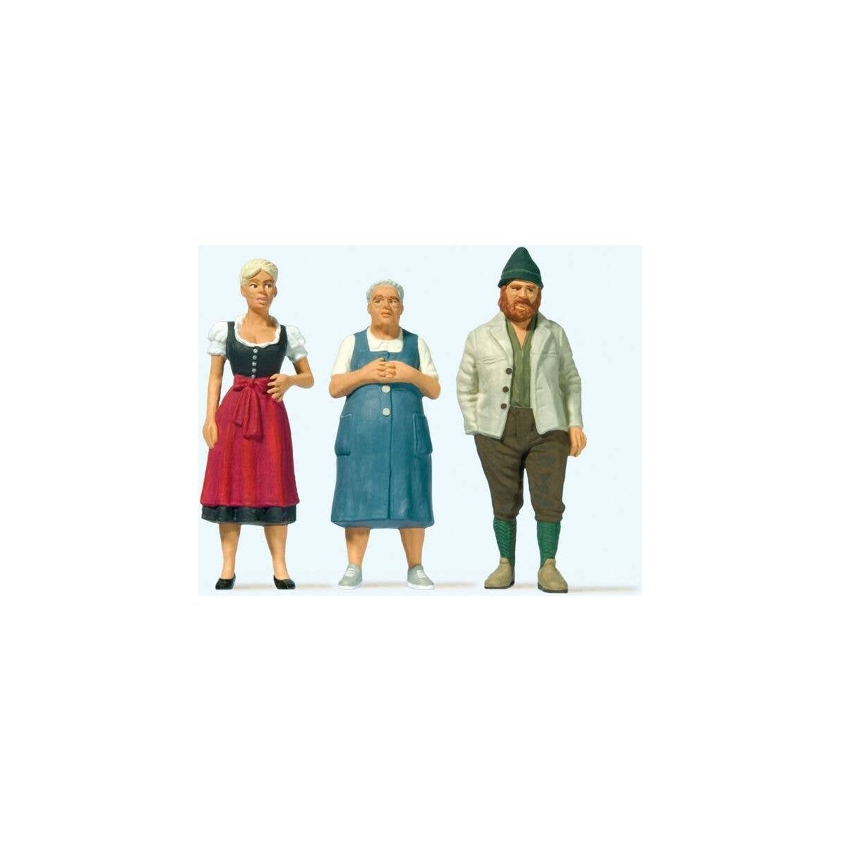 People in Bavarian Costume -- 2 Women & 1 Man, G, Preiser Kg 44921