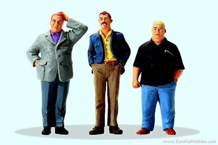 Pedestrians 1/22.5 Scale -- Serious Situation, G, Preiser Kg 44906