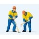 Modern Lumberjacks -- Set 2 (blue & yellow Uniforms) pkg(2), G, Preiser Kg 44913