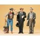 Pedestrians -- Railroad Conductor & Two Hobos, G, Preiser Kg 45099