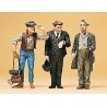 Pedestrians -- Railroad Conductor & Two Hobos, G, Preiser Kg 45099