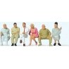 Seated Passengers -- Set 1 pkg(6), O, Preiser Kg 65500