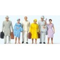 Standing Passengers -- Set 1 pkg(6), O, Preiser Kg 65502