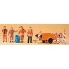 People Working -- Street Repair Crew w/Accessories, HO, Preiser Kg 10347