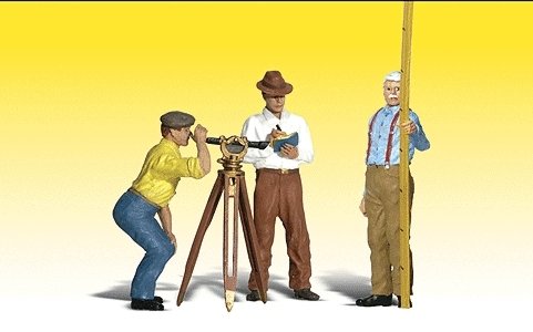 Scenic Accents(R) Figures -- Hilow Bros. Surveying Co., G, Woodland Scenics 2556