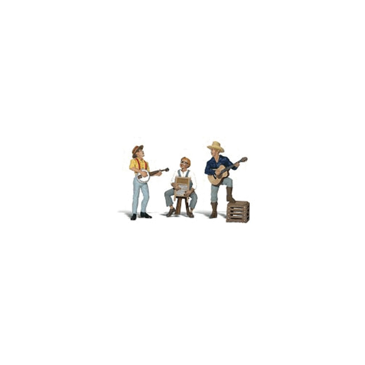 Scenic Accents(R) Figures -- Pickin` and Grinnin`, G, Woodland Scenics 2546