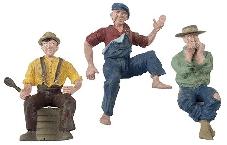 Scenic Accents(R) Figures -- The Bumm Brothers pkg(3), G, Woodland Scenics 2548