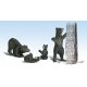 Scenic Accents(R) Figures -- Harry Bear & Family, G, Woodland Scenics 2551