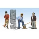 Scenic Accents(R) Figures -- Chip, Woody, & Chopper, G, Woodland Scenics 2552