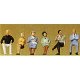 1/50 Scale Figures -- Seated Passengers pkg(6), 1/50, Preiser Kg 68209