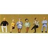 1/50 Scale Figures -- Seated Passengers pkg(6), 1/50, Preiser Kg 68209