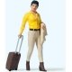 Contemporary Woman Traveler with Suitcase, G, Preiser Kg 45525