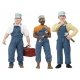 Scenic Accents(R) Figures -- Three Train Mechanics, G, Woodland Scenics 2549