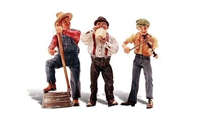 Scenic Accents(R) Figures -- Junior′s Jug Band, G, Woodland Scenics 2570