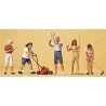 People Working -- Hobby Gardeners, HO, Preiser Kg 10464