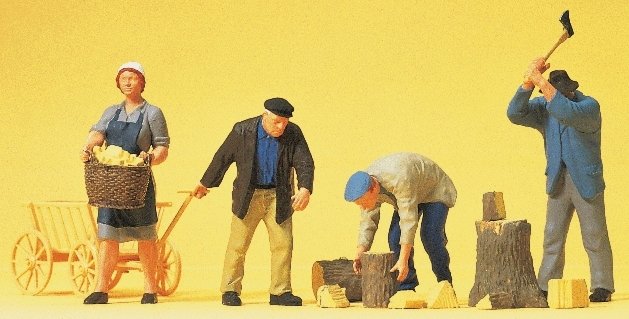 Working People -- People On the Farm, HO, Preiser Kg 10539