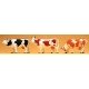 Animals -- Cows pkg(3), O, Preiser Kg 65324