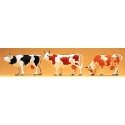 Animals -- Cows pkg(3), O, Preiser Kg 65324