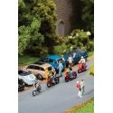 Motorcyclists -- 4 Bikes & 4 Riders, HO, Faller Gmbh 151669