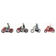 Motorcyclists -- 4 Bikes & 4 Riders, HO, Faller Gmbh 151669