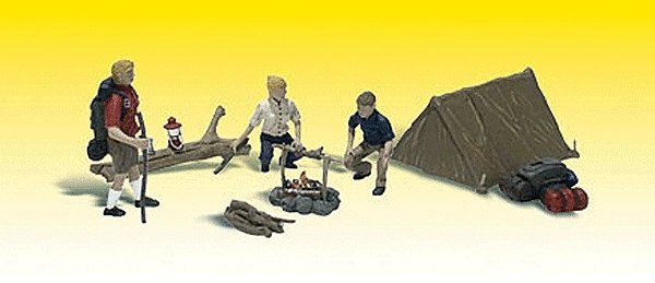 Scenic Accents(R) -- Campers & Accessories pkg(3), O, Woodland Scenics 2754