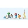 Working People -- Archeologists with Tools pkg(5), HO, Preiser Kg 10805