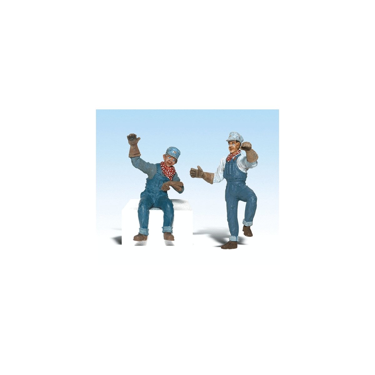 Scenic Accents(R) Figures -- Earl & Eddie Engineer, G, Woodland Scenics 2540